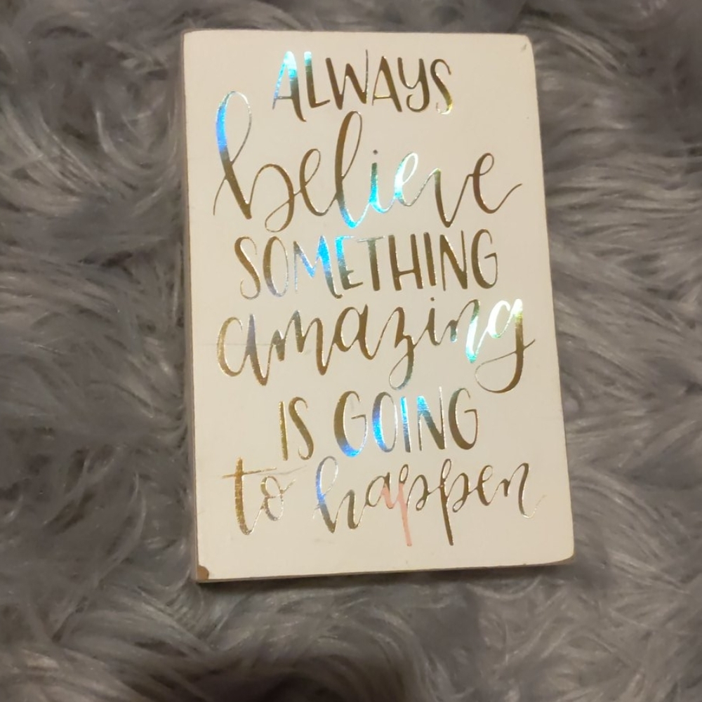 Room Decor Wood Sign Box